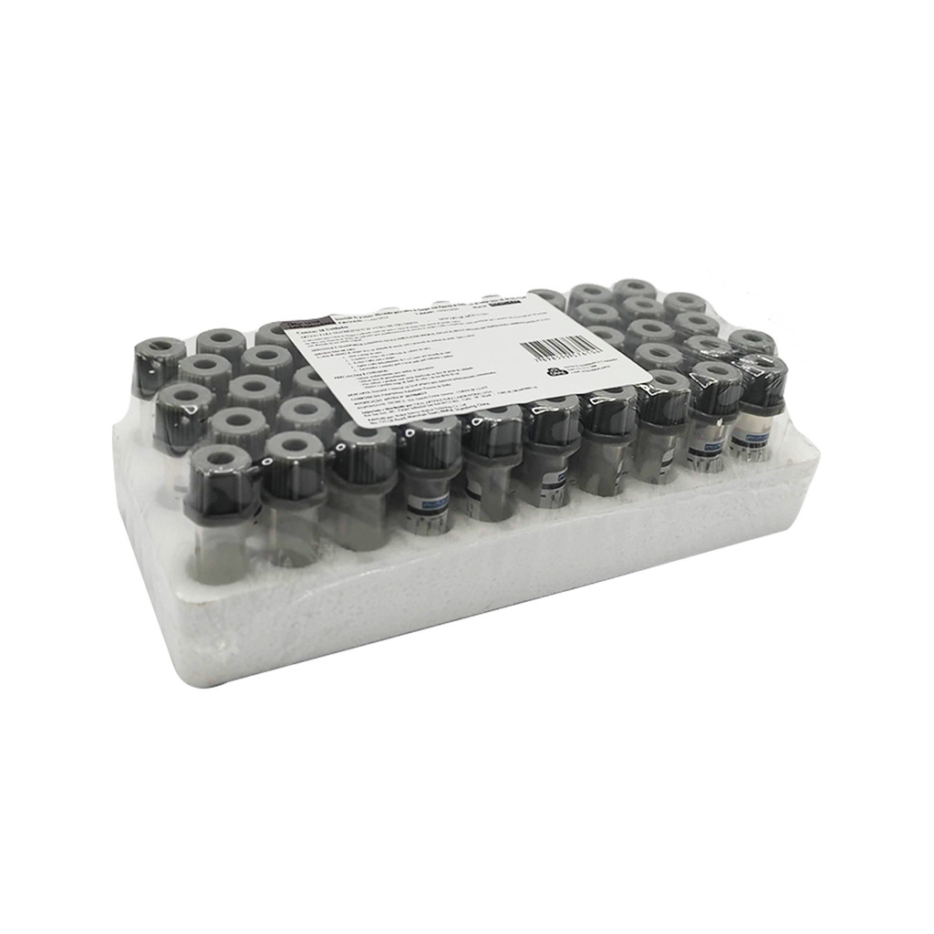 50 Microtubo Coleta Fluoreto de sódio 0,5ml Preto Cralplast