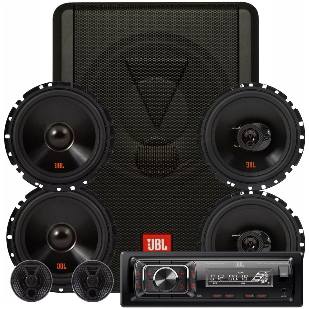 Caixa Jbl Sw8a-ms + 02 Alto Falantes 6 + Kit 2 Vias + Rádio em Oferta na Shopee