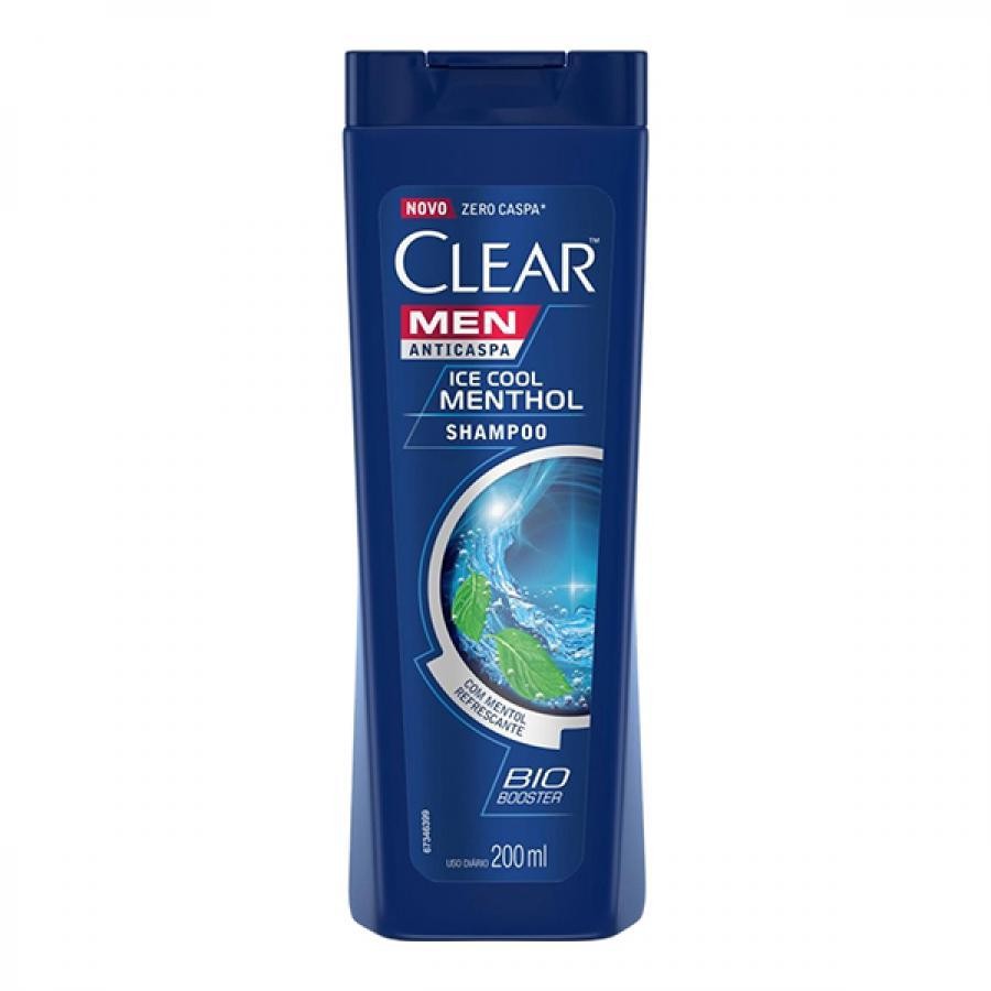 Shampoo Anticaspa Clear Men Ice Cool Menthol 200Ml - Beauty