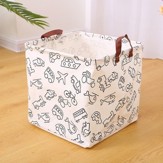 Cesto Organizador 32cm x 32cm cesto de roupa suja  Multiuso Dobrável Roupa Brinquedo Teci…