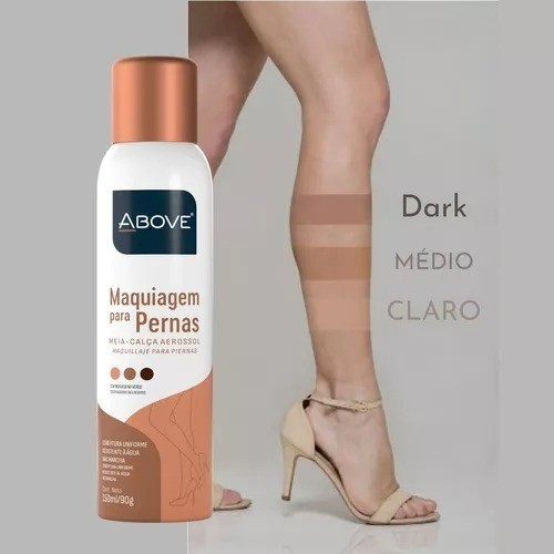 Above Maquiagem Para Pernas Meia-calça Aerossol 150ml/90gr