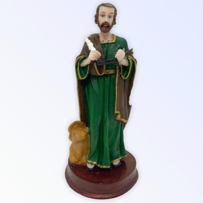 Escultura Sao Lucas 15 cm resina