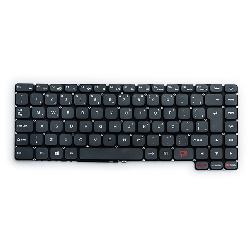 Teclado para Notebook Positivo Motion C4128C-S | Cinza ABNT2 em Oferta na Shopee