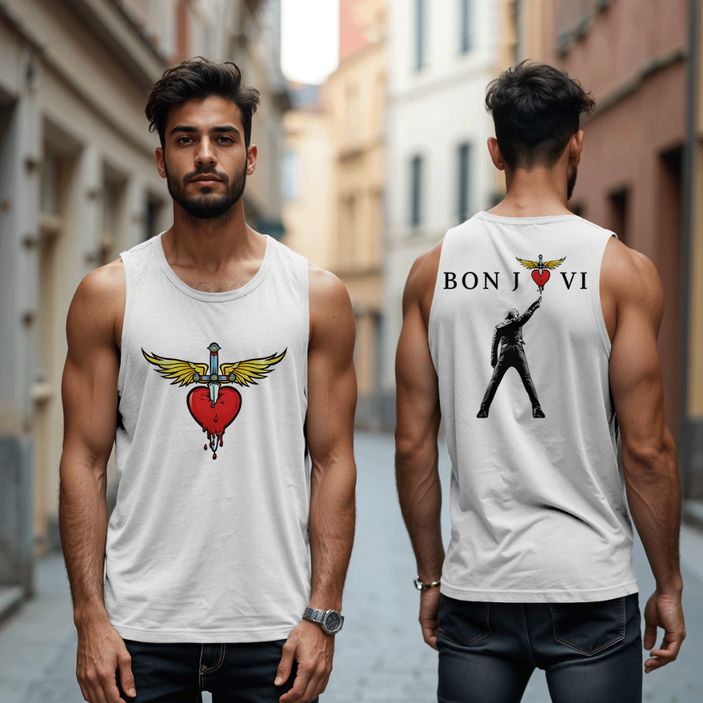 Camiseta Regata Bon Jovi Hits Forever Tour Turnê Lançamento