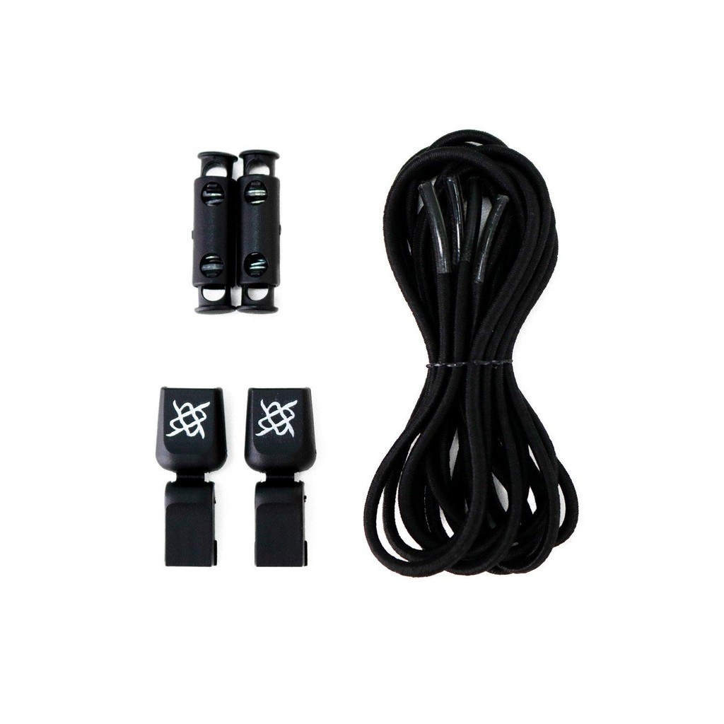 Cadarço Elástico para Tênis Hupi Laces 1 Par, Cor: Preto | Sem Nó, Ajuste Fácil, Ideal para Corrida e Treino - Women Shoes