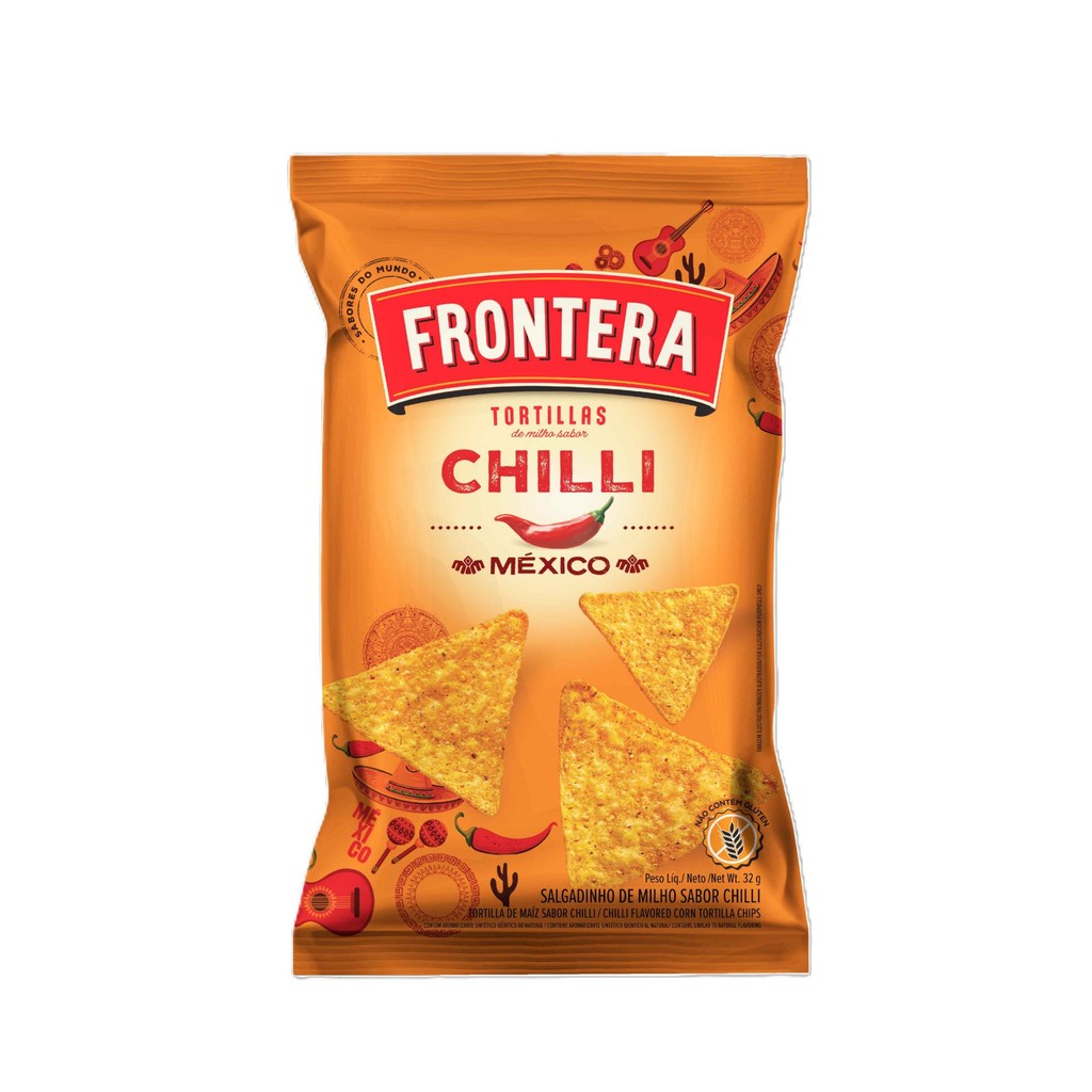Frontera Tortilla Chips Chilli 32G 
