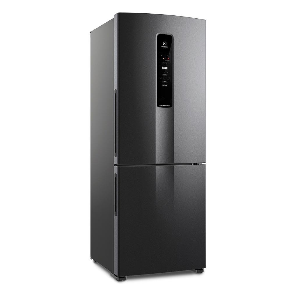 Refrigerador de 02 Portas Electrolux Frost Free com 490 Litros Efficient com AutoSense Inverse Black Look - IB7B em Oferta na Shopee
