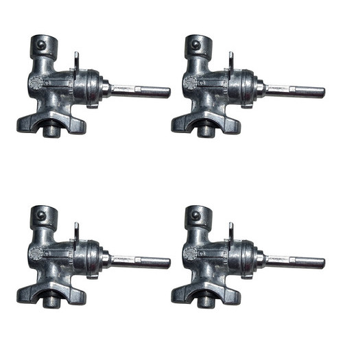 Registro Válvula Cooktop Fischer Kit 4 Peças