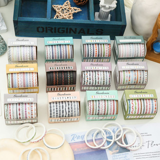10 Rolos De Fita Concisa Da Série Grandenia , Adesivos Decorativos De Material DIY , Fitas Adesivas em Oferta na Shopee