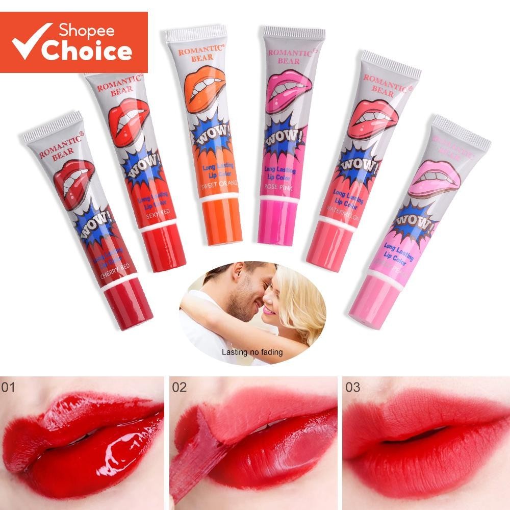 Batom Líquido Com Brilho Labial Removível , Sem Desbotamento E Manchas