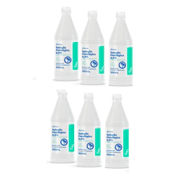 Kit 6x Soro Fisiológico 500ml Farmax Sorimax Bico Gotejador