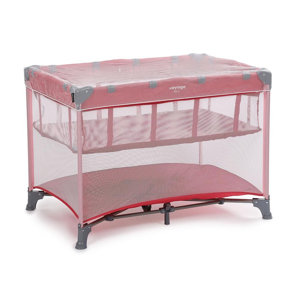 Berço Portátil 0-18kg Com Mosquiteiro Rosa Baru - Voyage em Oferta na Shopee