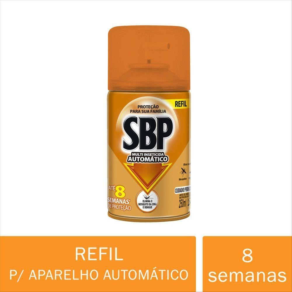 SBP Multi Inseticida Automático Refil 250ml - Duração até 8 semanas em Oferta na Shopee