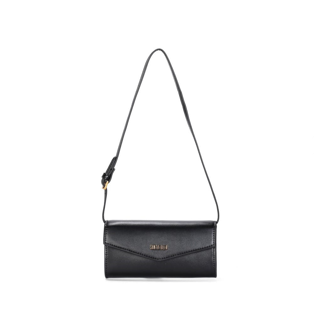 Bolsa Carteira Preta Santa Lolla Alça Transversal