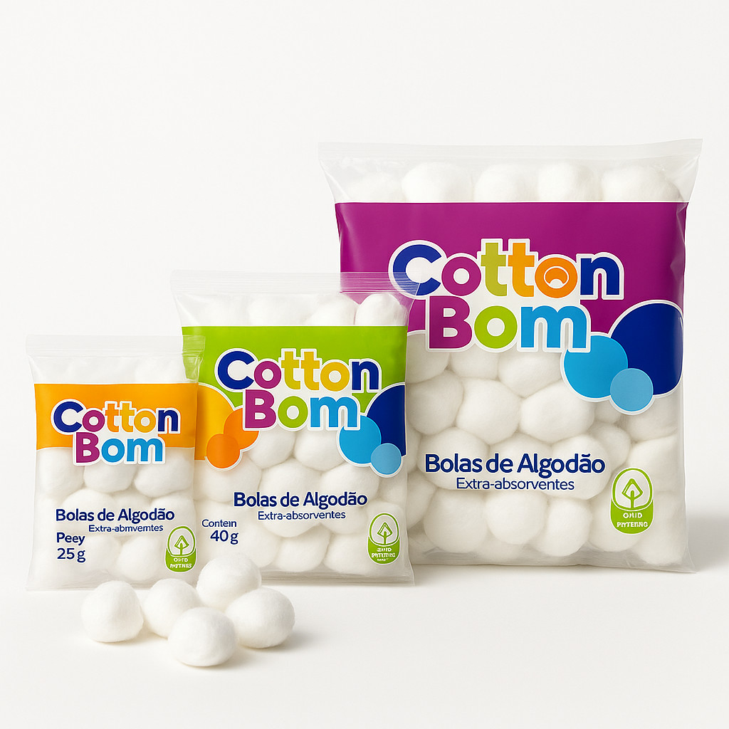 Algodão Bola Kit até 10 Pacotes Bolinha Limpeza de Pele Bebe Remoção Esmalte Maquiagem