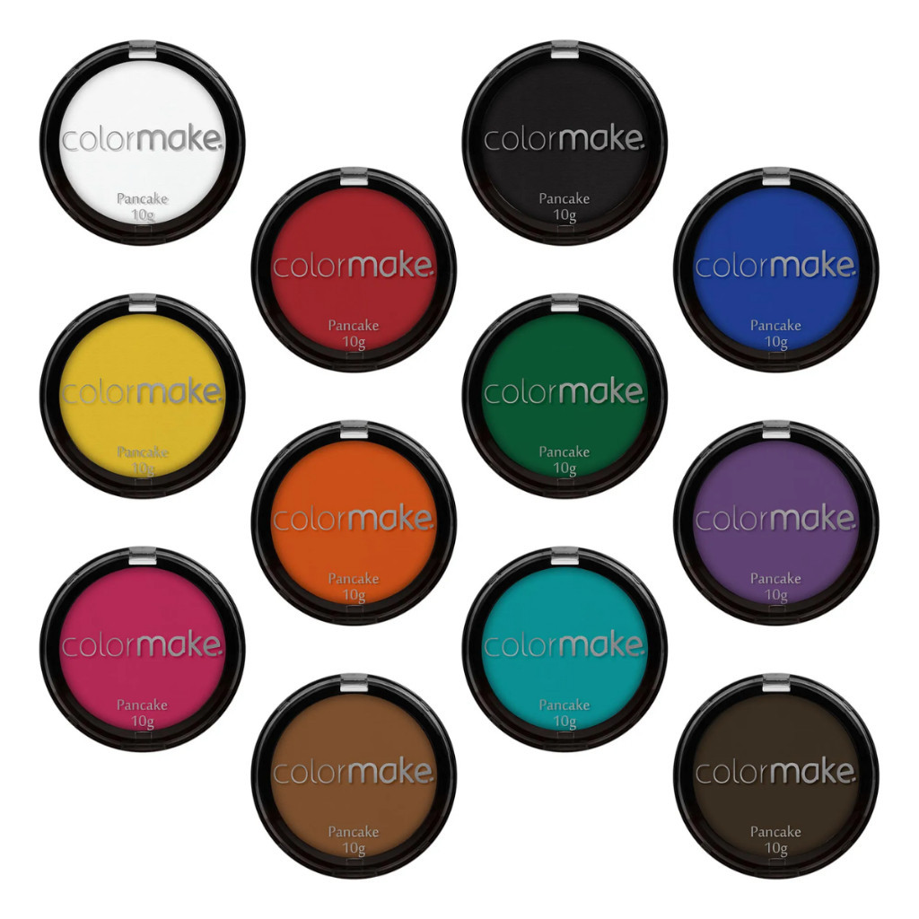 Pancake Colormake 10g Maquiagem Base Pó