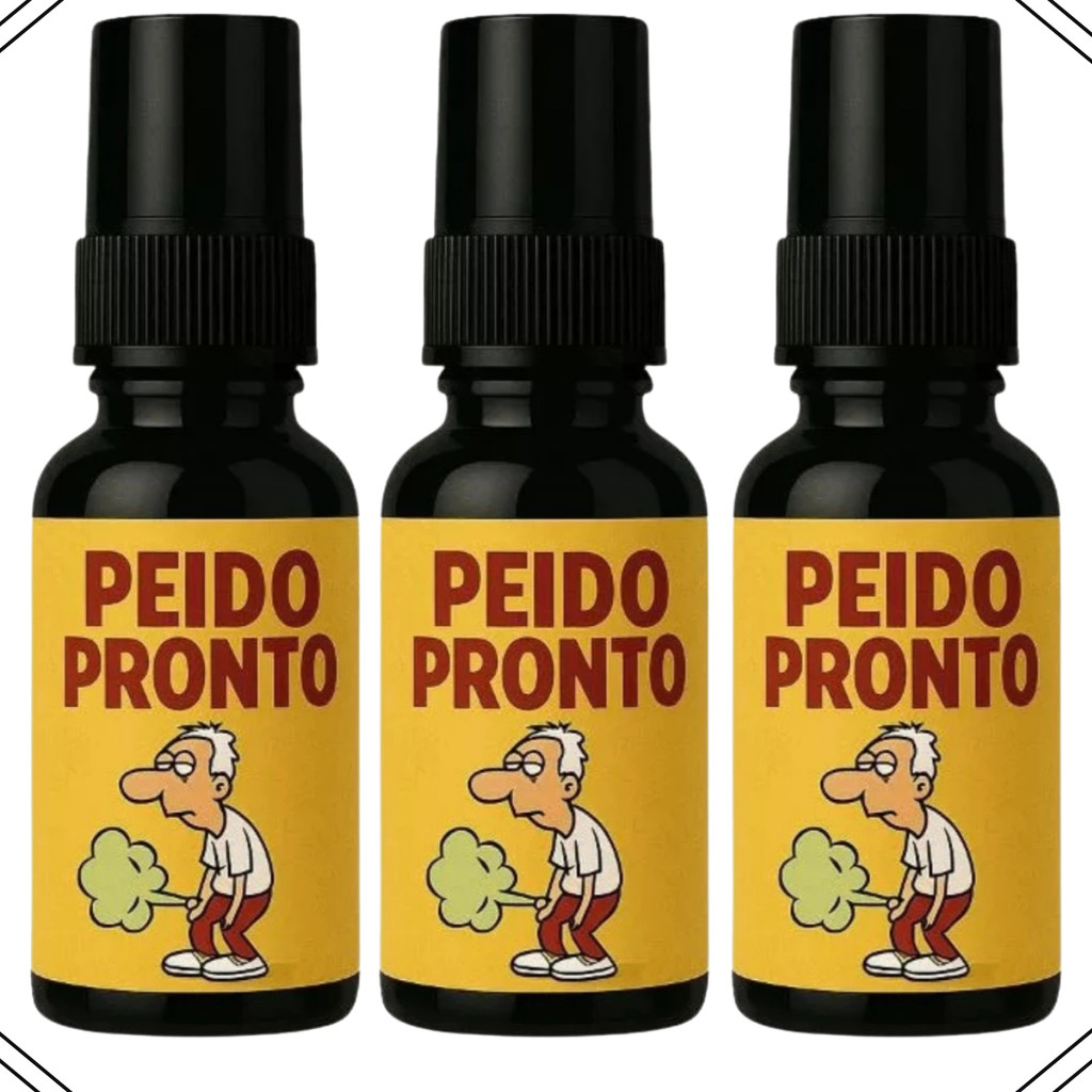 Kit 3 Sprays Peido Pronto Brincadeira Realista Trolagem 30ml em Oferta na Shopee