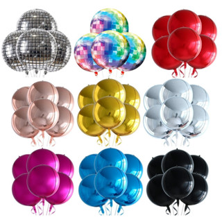 6 Balão Metalizado Globo Grande 55 Cm Decoração Festa em Oferta na Shopee