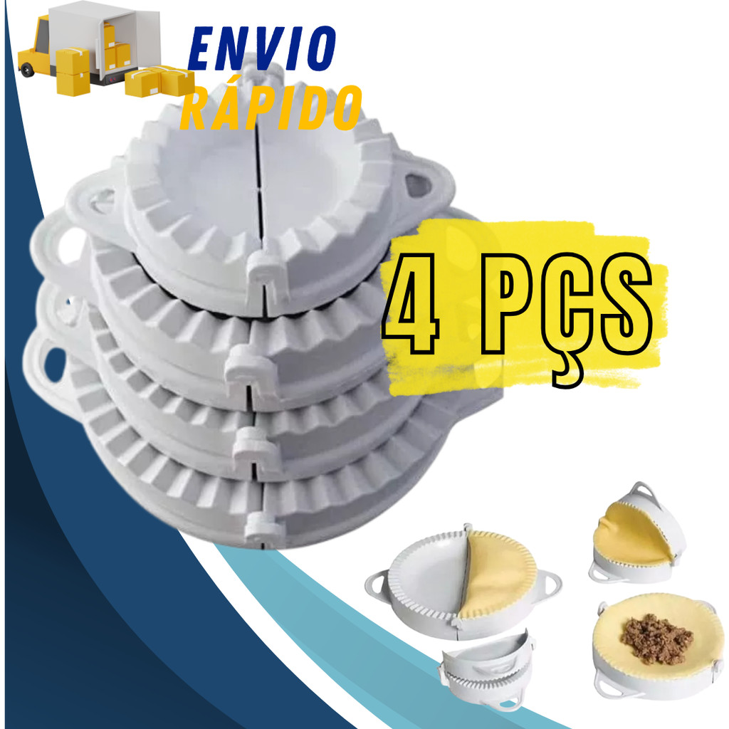 Forma Molde Para Massa De Pastel Salgados Forminha Modelador Profissional Molde Mini Tamanho
