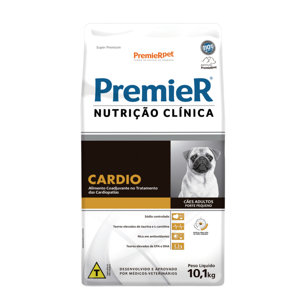 Ração Premier Nutrição Clínica Cães Cardio Pequeno Porte 10,1kg