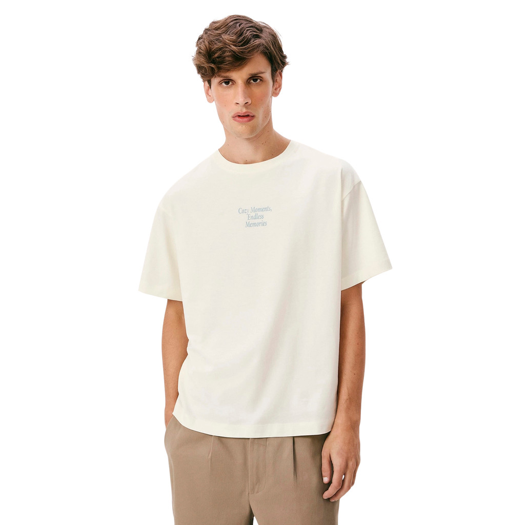 Camiseta Hering Nude Masculina Relaxed Estampada