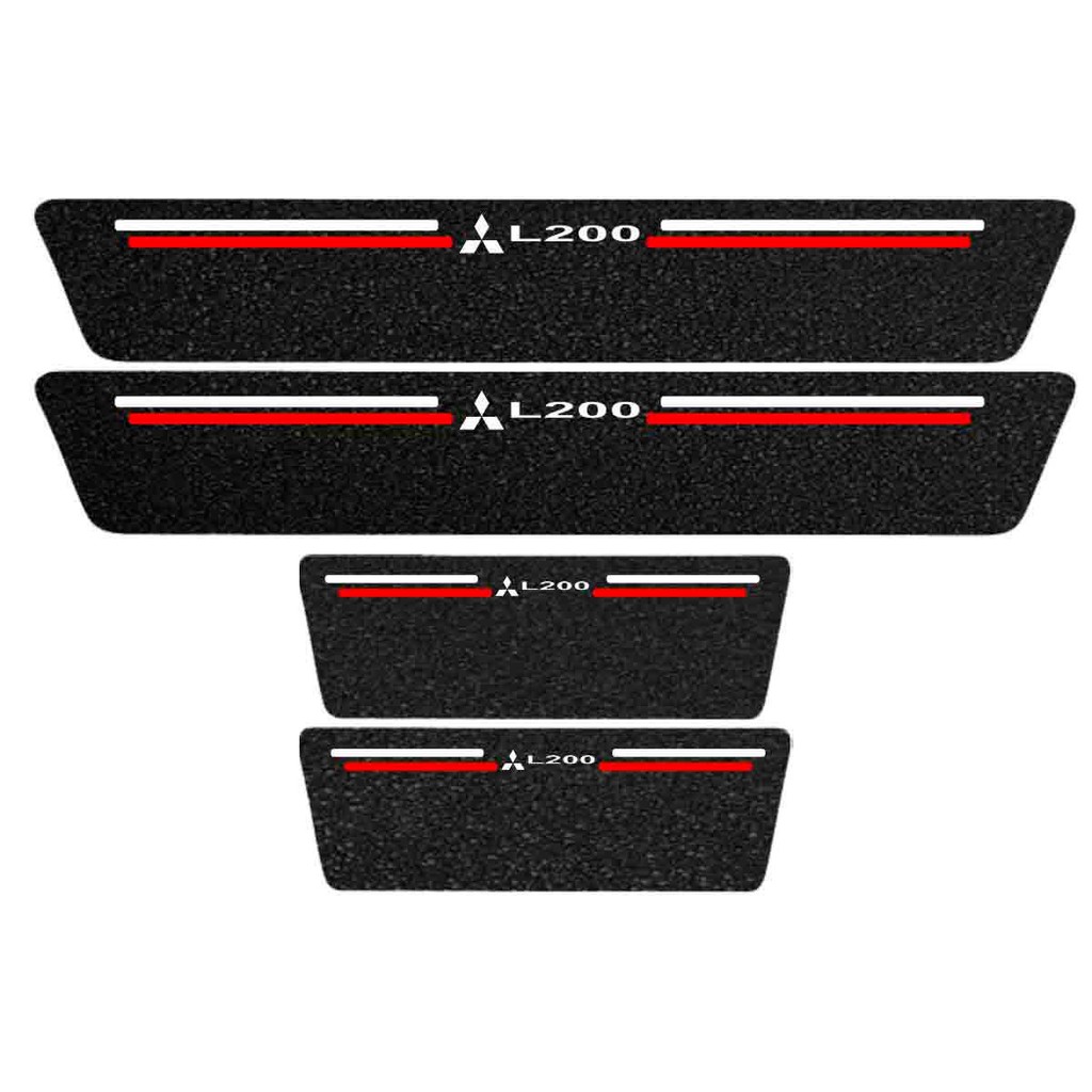 Kit Soleira Protetora Porta Premium Red PVC  -  L200