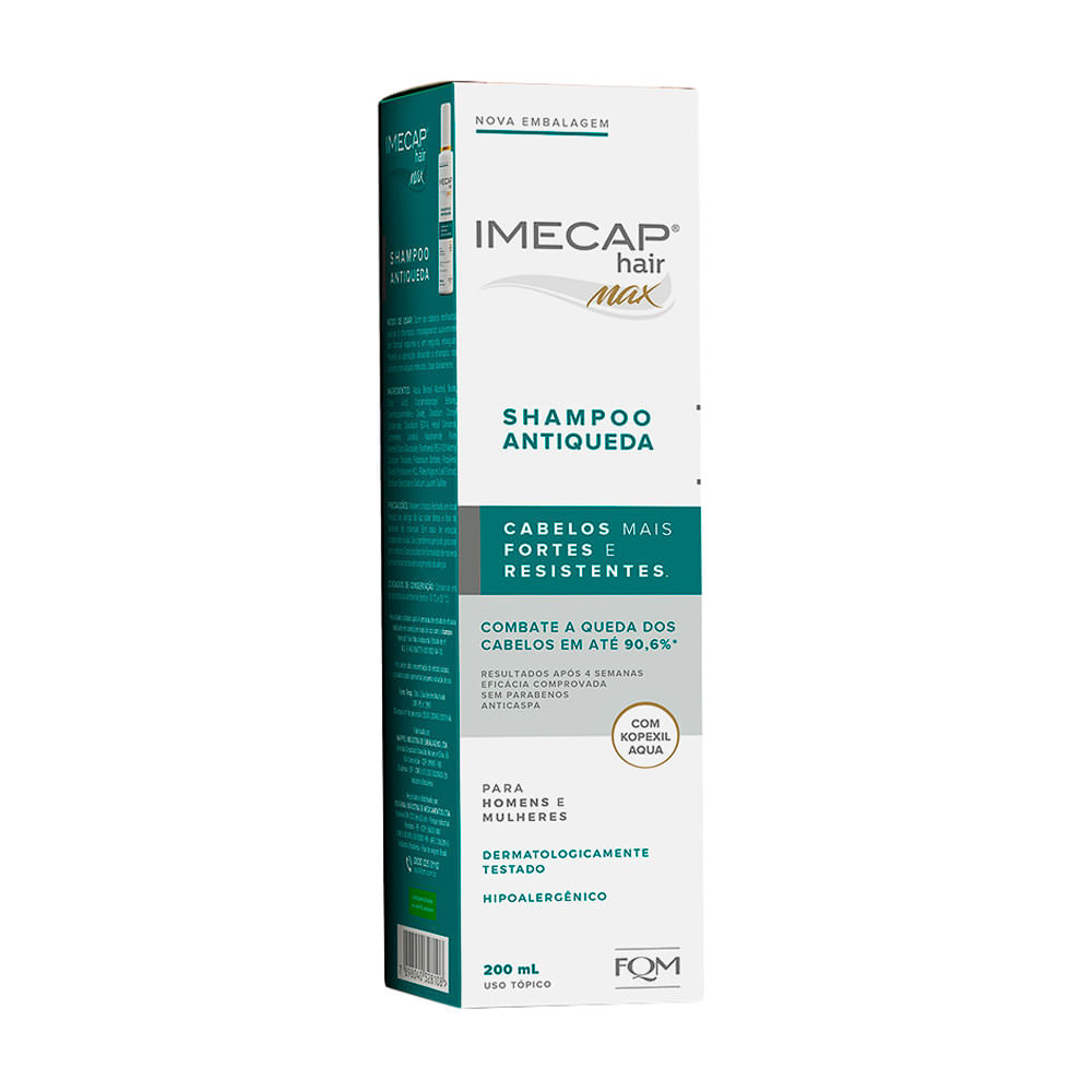 Shampoo Antiqueda Imecap Hair Max 200ml - Beauty