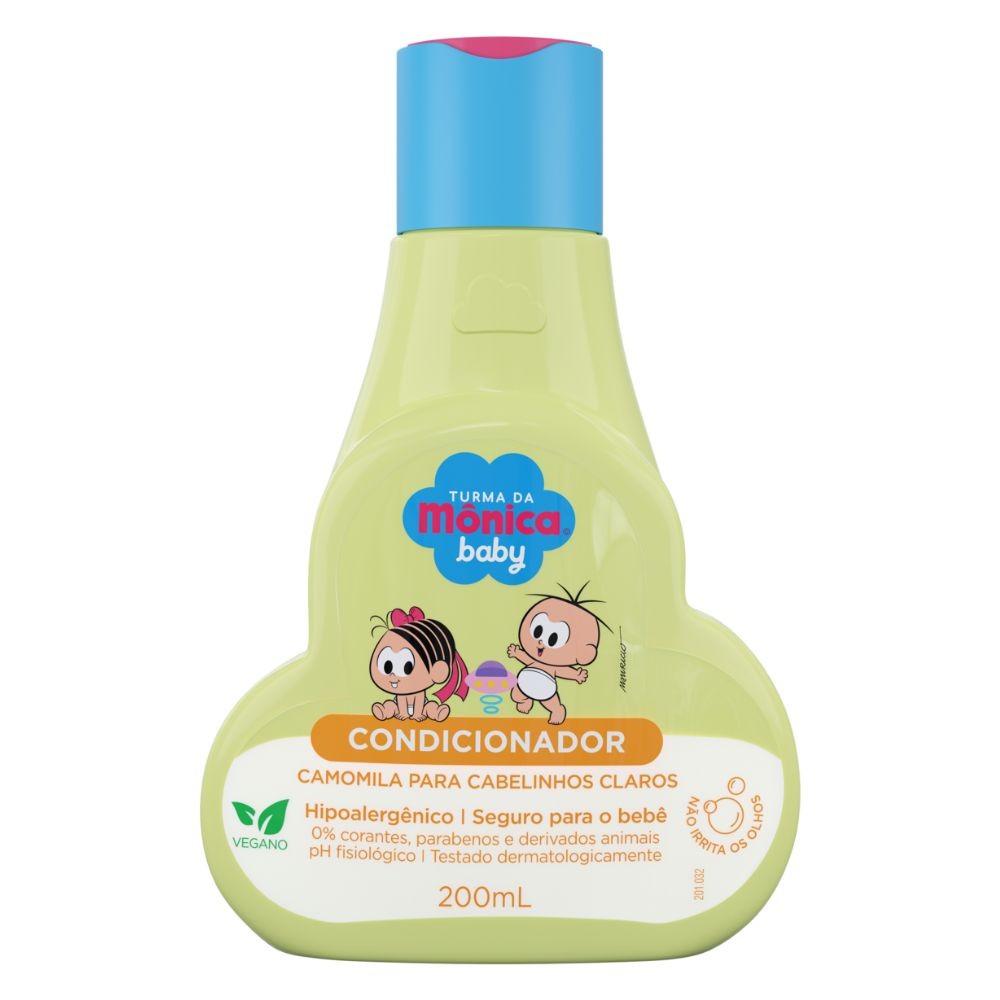 Condicionador Camomila Turma da Mônica Baby Cabelinhos Claros 200ml - Mom & Baby