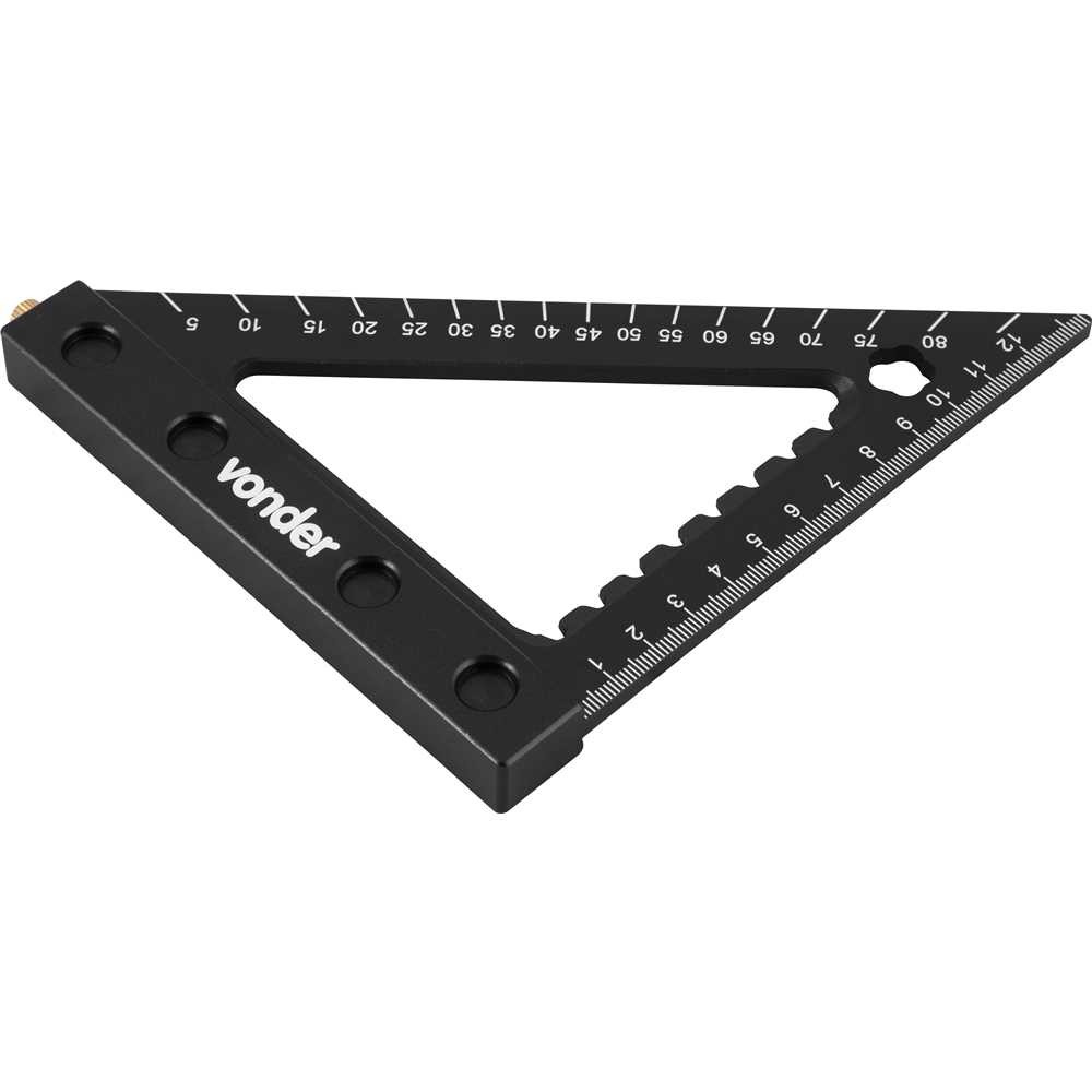 Esquadro Triangular Para Carpintaria 120mm Vonder
