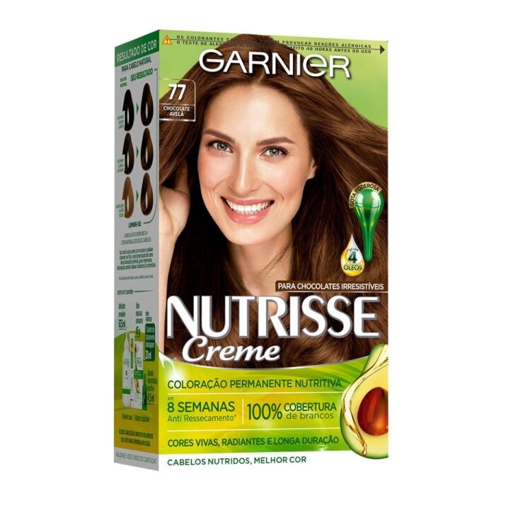 Tintura Nutrisse Creme Chocolate Avelã 77 - Beauty