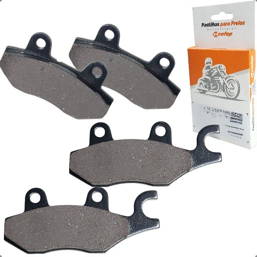 Kit Jogo Pastilhas Freio Dianteira e Traseira Orgânica Cofap P/ Kawasaki Ninja 250 300 300r Z250