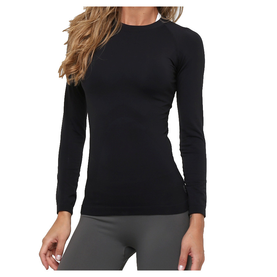 Blusa Feminina Camiseta Térmica Segunda Pele Gola Redonda Camisa Manga Longa Proteção Uv 50