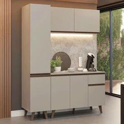 Armário de Cozinha Compacta 160 cm Nice Madesa 01