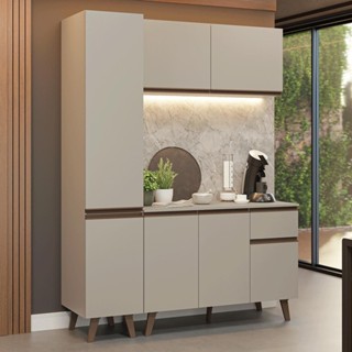 Armário de Cozinha Compacta 160 cm Nice Madesa 01 em Oferta na Shopee