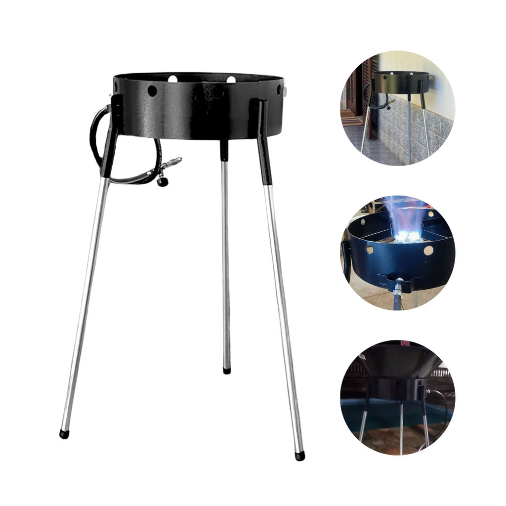Fogareiro À Gás Para Disco De Arado Alta Pressão Camping Pesca Fritar Peixes Frango Fogão Com Pés
