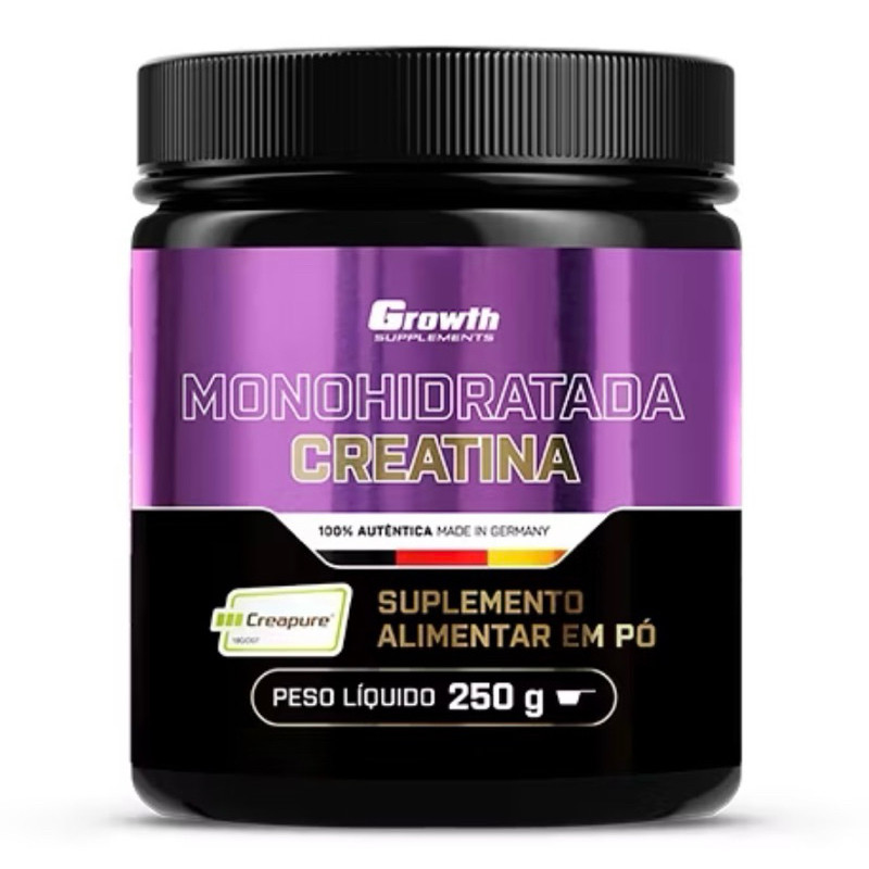 Creatina Monohidratada Creapure ( 100g ) ou ( 250g ) Growth Supplements