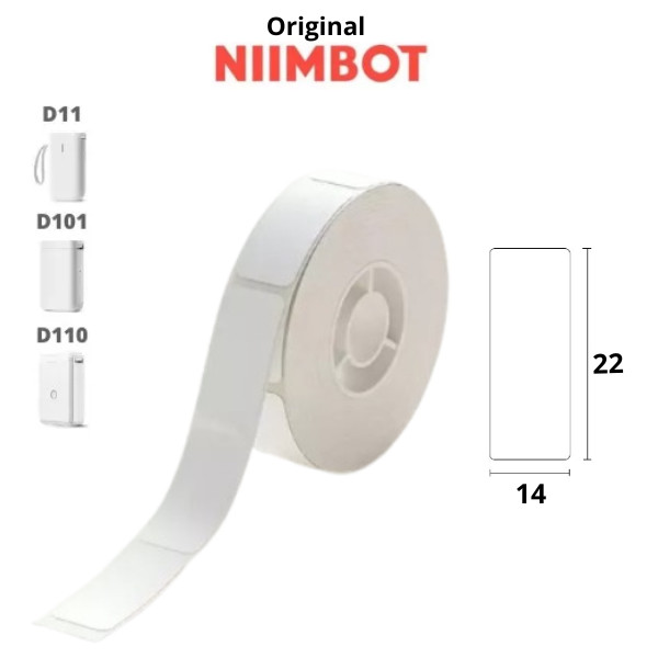 1 Rolo Papel Etiqueta Niimbot D110 D101 D11 14X22 (260pçs) em Oferta na Shopee