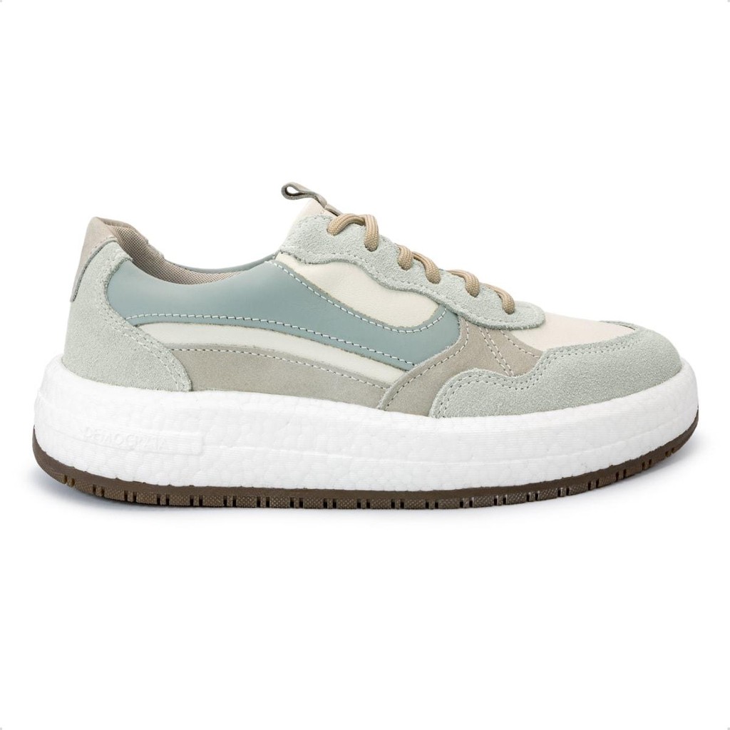 Tênis de Couro Democrata Feminino Drake Pulse 618104