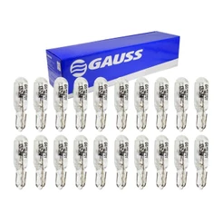 Kit 20 Lâmpadas Pingo Lâmpada Pingo Dágua T5 Lâmpada T5 Pinguinho Esmagada Painel do Carro 12v 1.2w