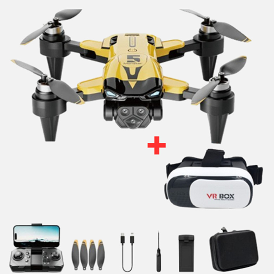 Drone M5 Professional 8k Câmera Tripla 3 Baterias e Motor Brushless + Óculos Vr