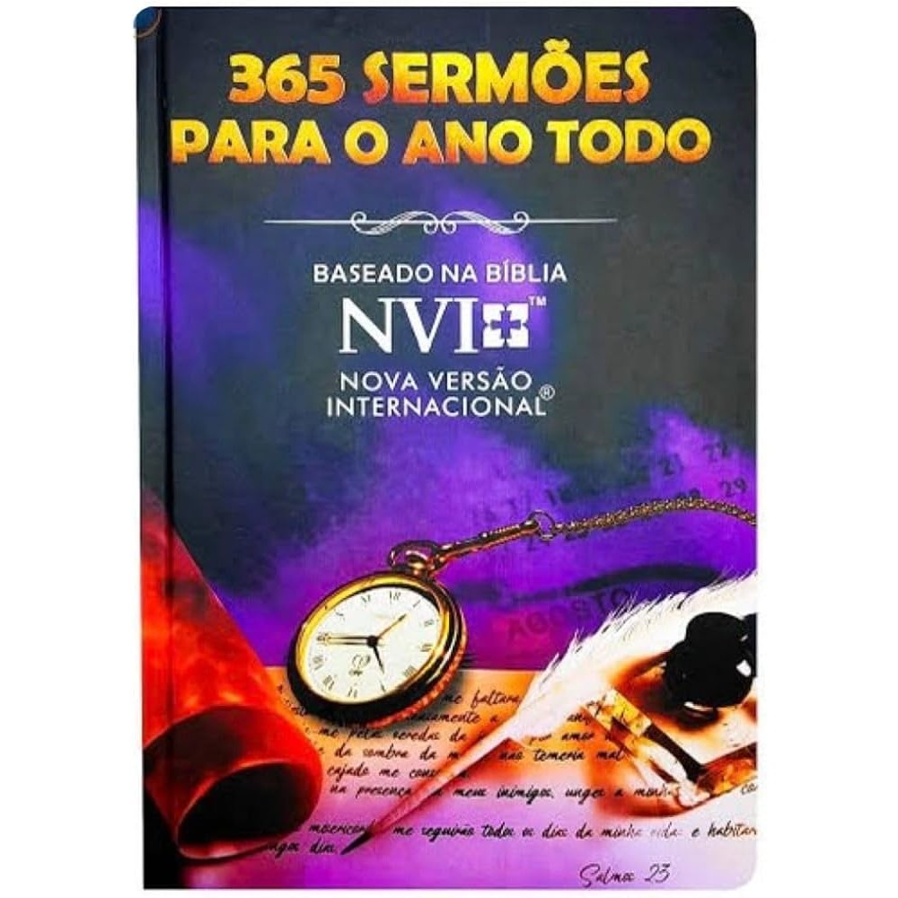 365 Sermões para o Ano Todo Baseado na Bíblia NVI | Capa Dura em Oferta na Shopee