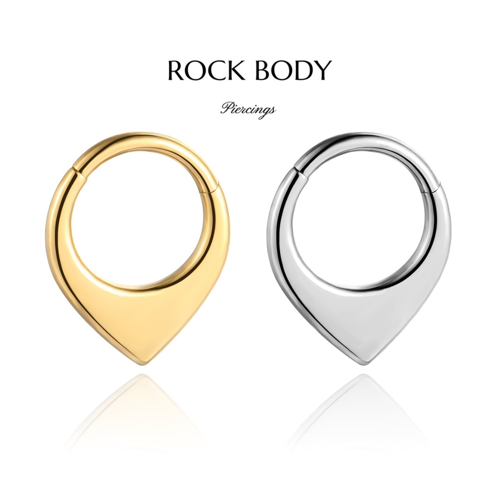 Piercing Argola Aço Cirúrgico Pvd Gota Orelha Septo Conch em Oferta na Shopee