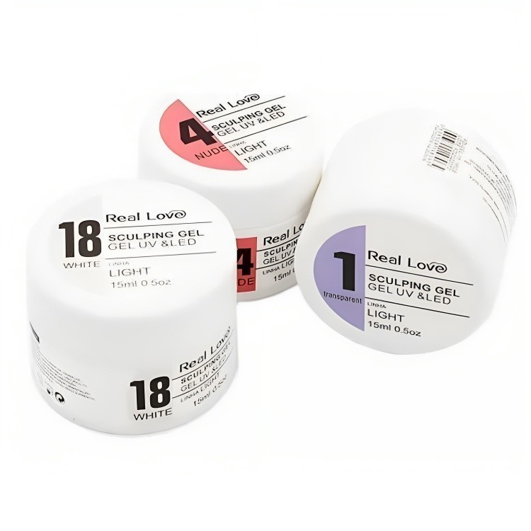 Kit 3 Géis Modelagem Unhas Sculping Gel 15ml Real Love Light em Oferta na Shopee