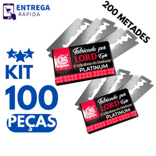 Kit Profissional Lâminas Duplas Lord Egito Platinum Precisão e Durabilidade para o Barbeiro Exigente em Oferta na Shopee