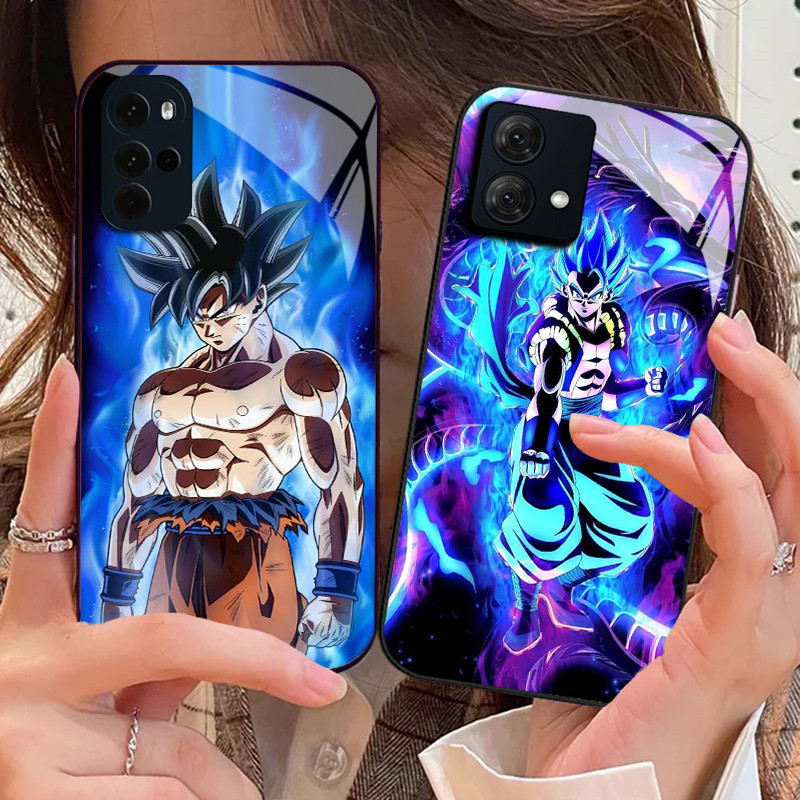 dragon ball z goku 04 Capa De Telefone De Vidro Temperado Para Motorola Moto G14 G24 Power G34 G54 G64 G84 G85 G34 G Pla