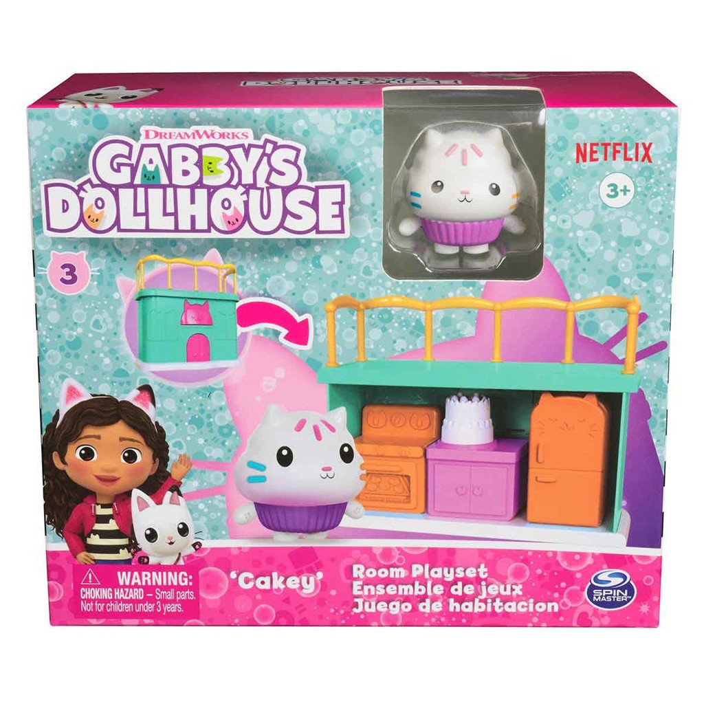 Mini Playset Empilhável da Cakey Cat - Gabby's Dollhouse em Oferta na Shopee