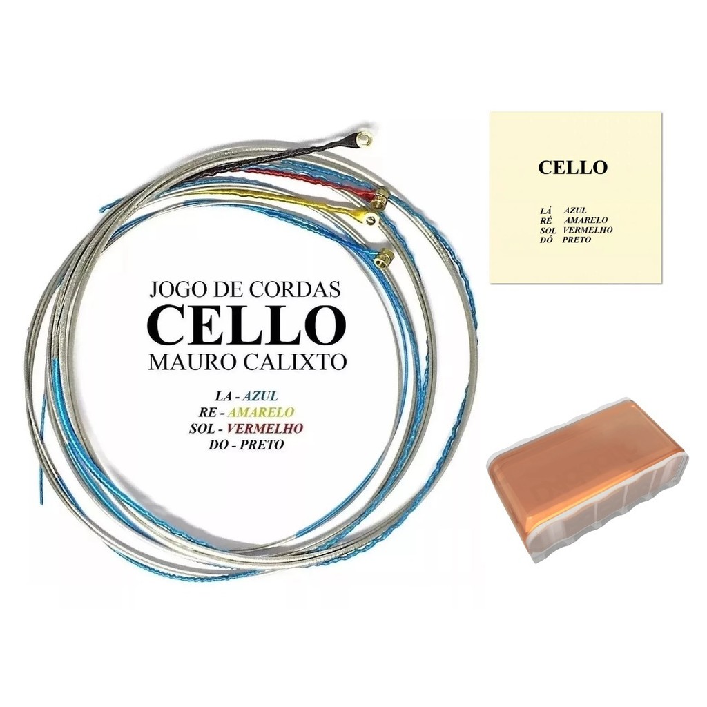 Jogo de Cordas Violoncelo / Cello 4/4 - Mauro Calixto + Breu