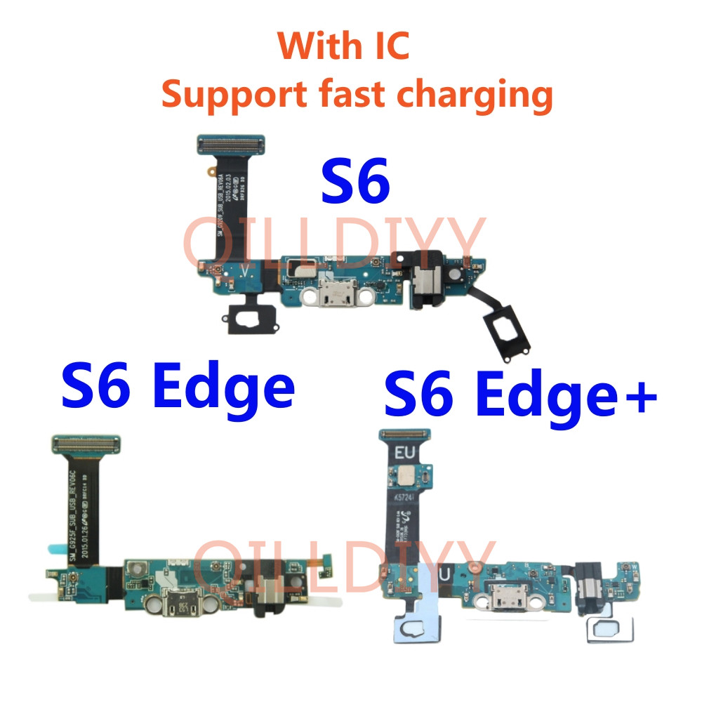1 Peça Para Samsung Galaxy S6 G920F S6 Edge G925F S6 + Plus G928F Conector De Doca Micro Carregador USB Porta De Carrega