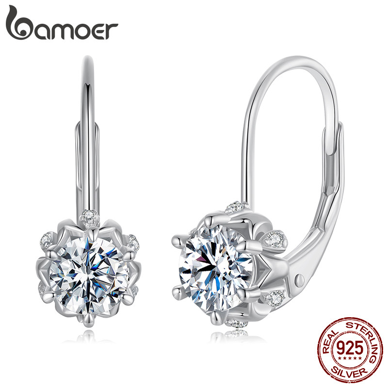 Bamoer 925 Sterling Sliver Moissanite Brincos Pérola Borboleta Design Joias Presentes Para Mulheres em Oferta na Shopee