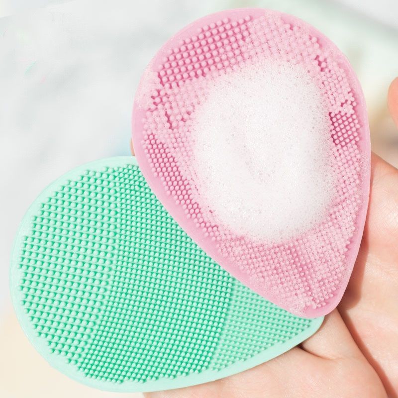 Esponja Facial Manual de Silicone Para Rosto Pele Massageadora